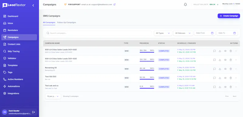 LeadTextor SMS screenshot 2