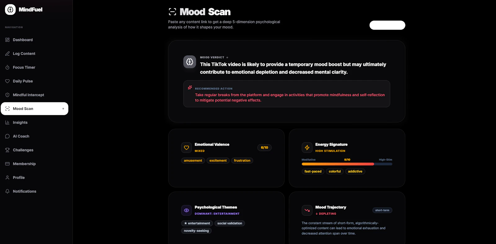 MindFuel — Mental Nutrition Tracker screenshot 2