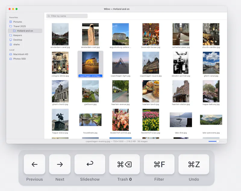Wêne · fast image viewer for Mac screenshot 1