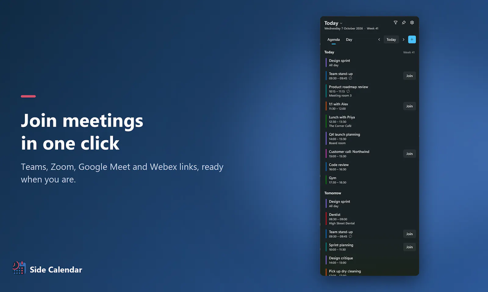 Side Calendar for Windows screenshot 5