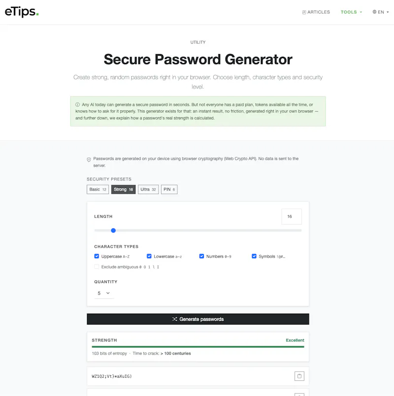 eTips Tools screenshot 4