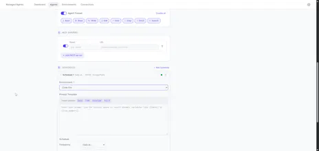 Managed Agent UI gallery image