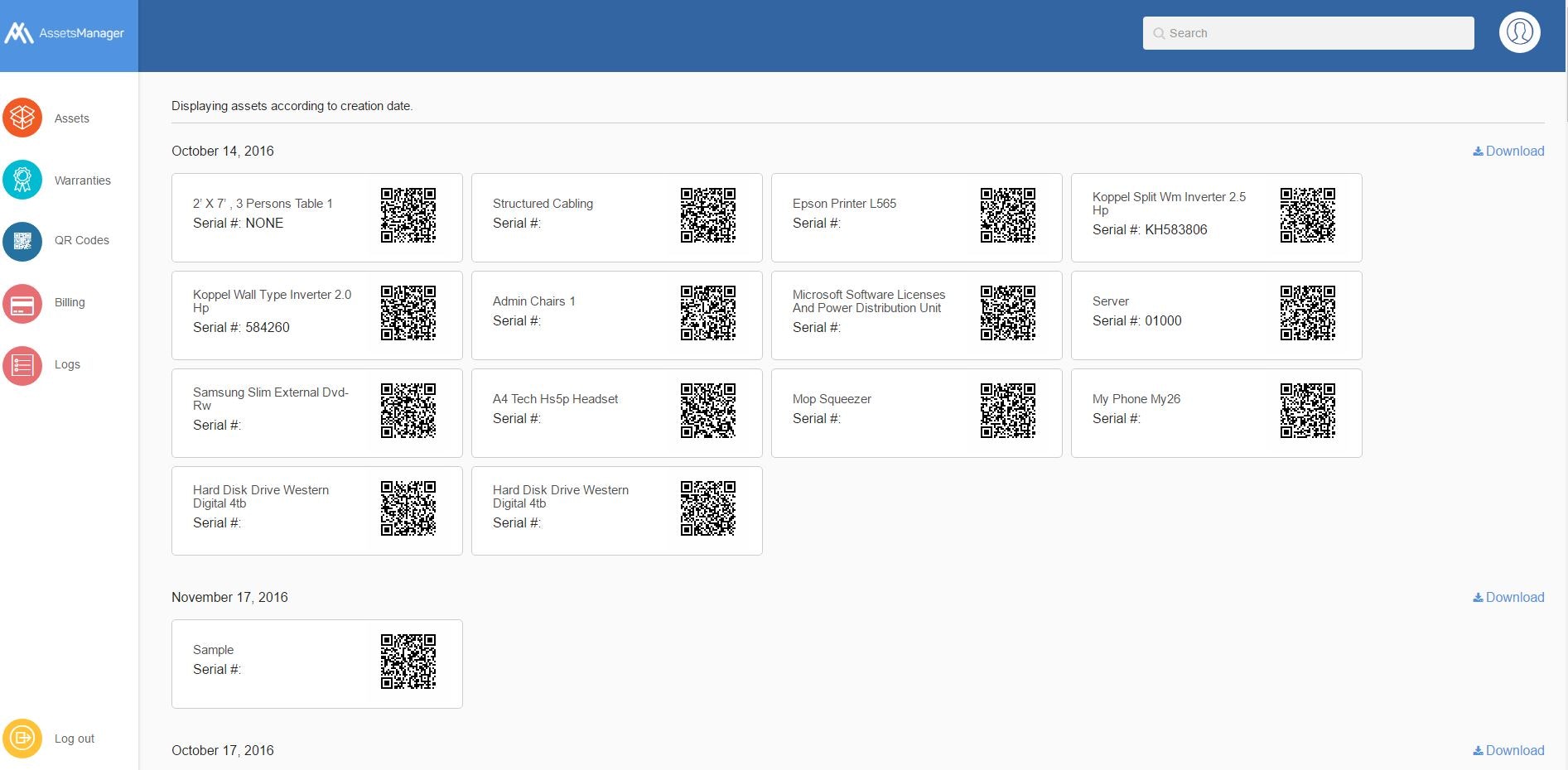 AssetsManager gallery image