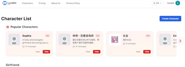 Lovable Chat gallery image