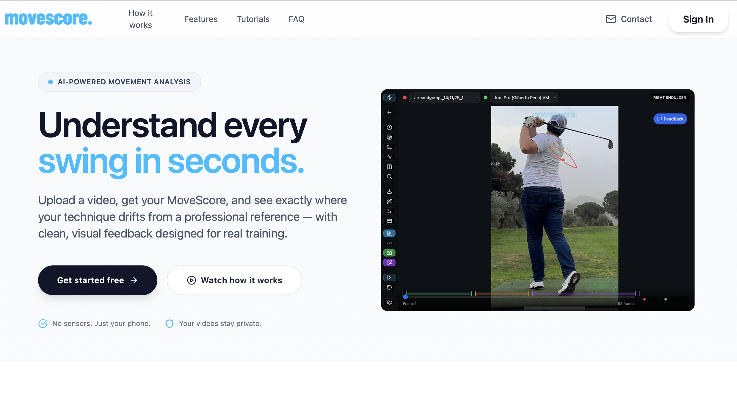 My Move Score - Main product screenshot demonstrating key features and user interface