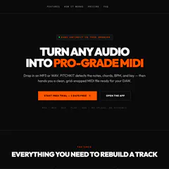 PITCHKIT · Audio → MIDI gallery image
