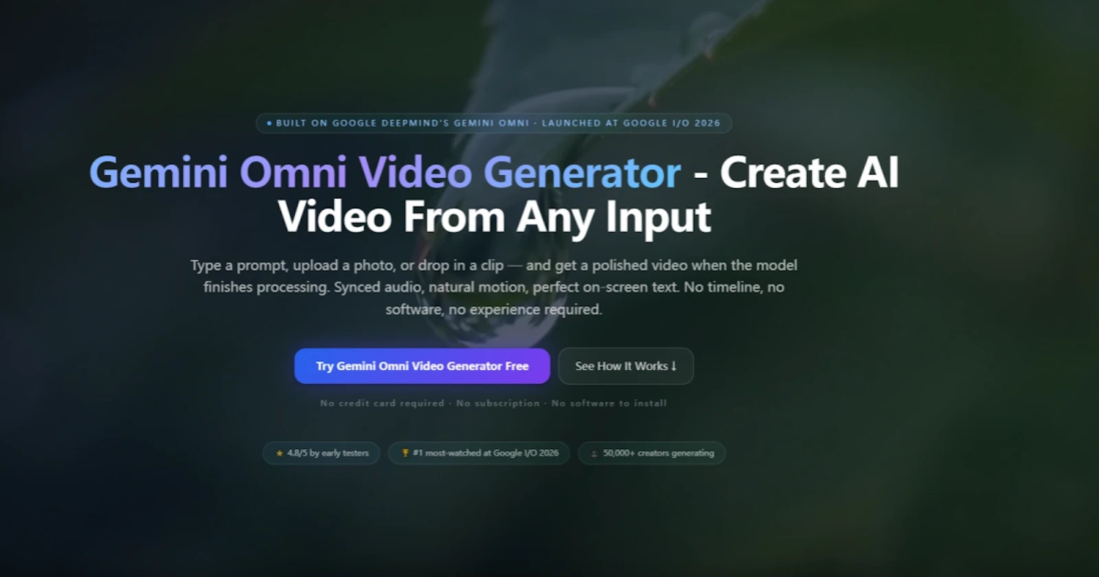 Gemini Omni Flash Video Generator screenshot 1