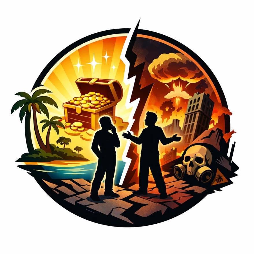 Worst Case Scenario - Product Hunt launch logo and brand identity