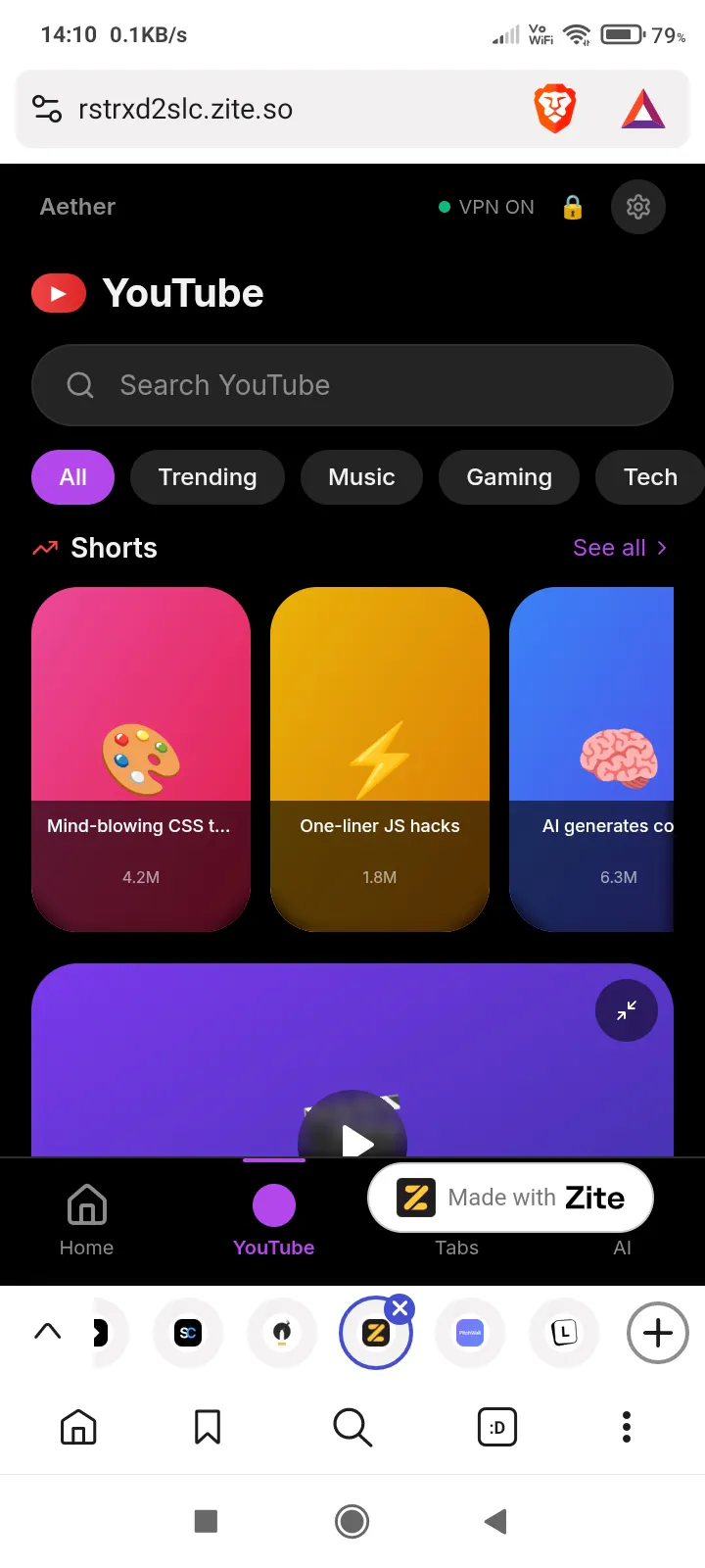 Aether Browser  gallery image