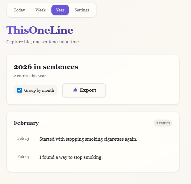 ThisOneLine - Screenshot 3 showing product features and functionality