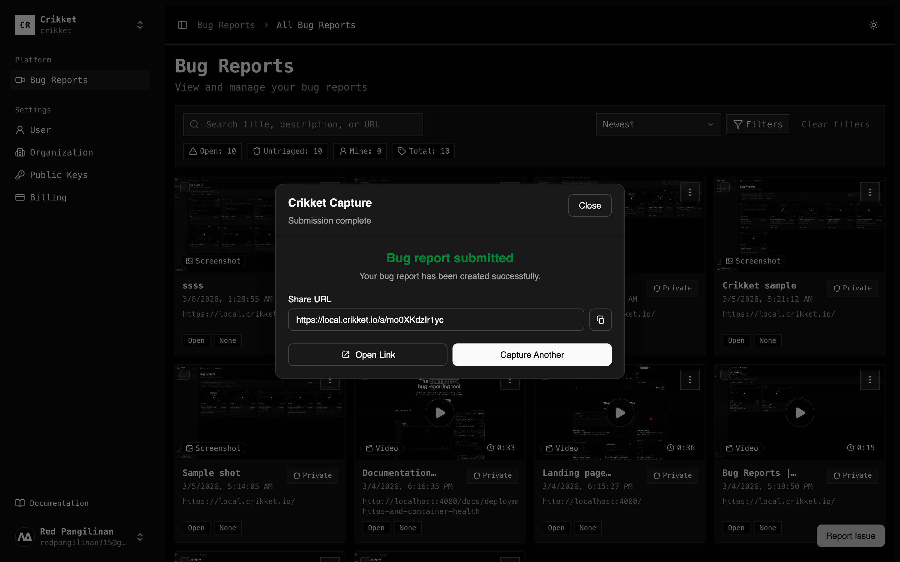 Crikket - Screenshot 4 showing product features and functionality