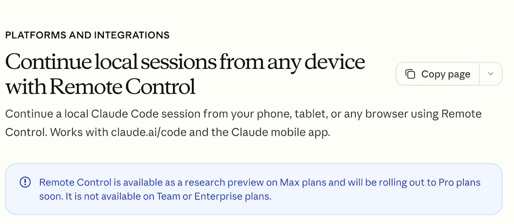 Claude Code Remote Control: Continue local sessions from any device ...