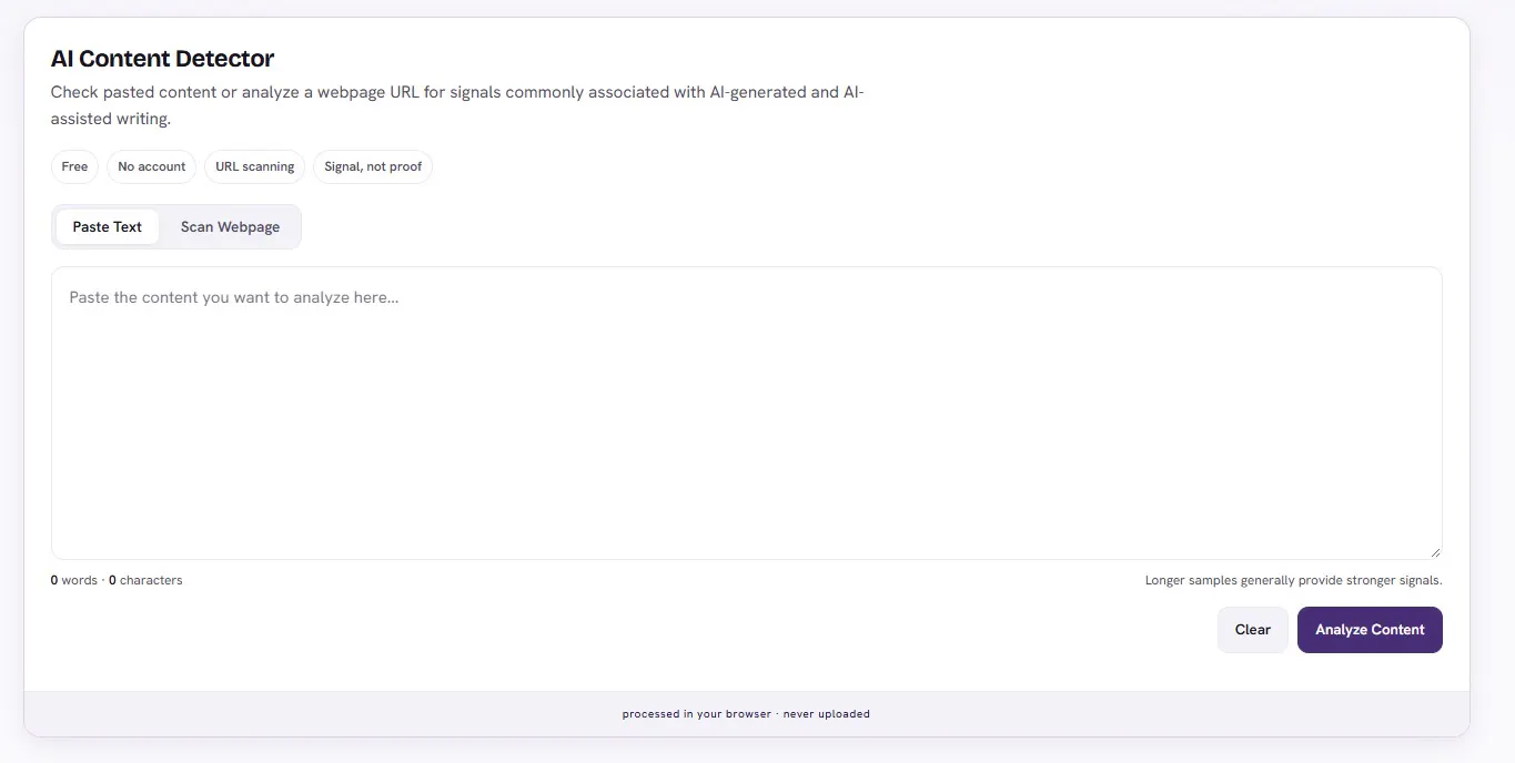 AI Content Detector gallery image