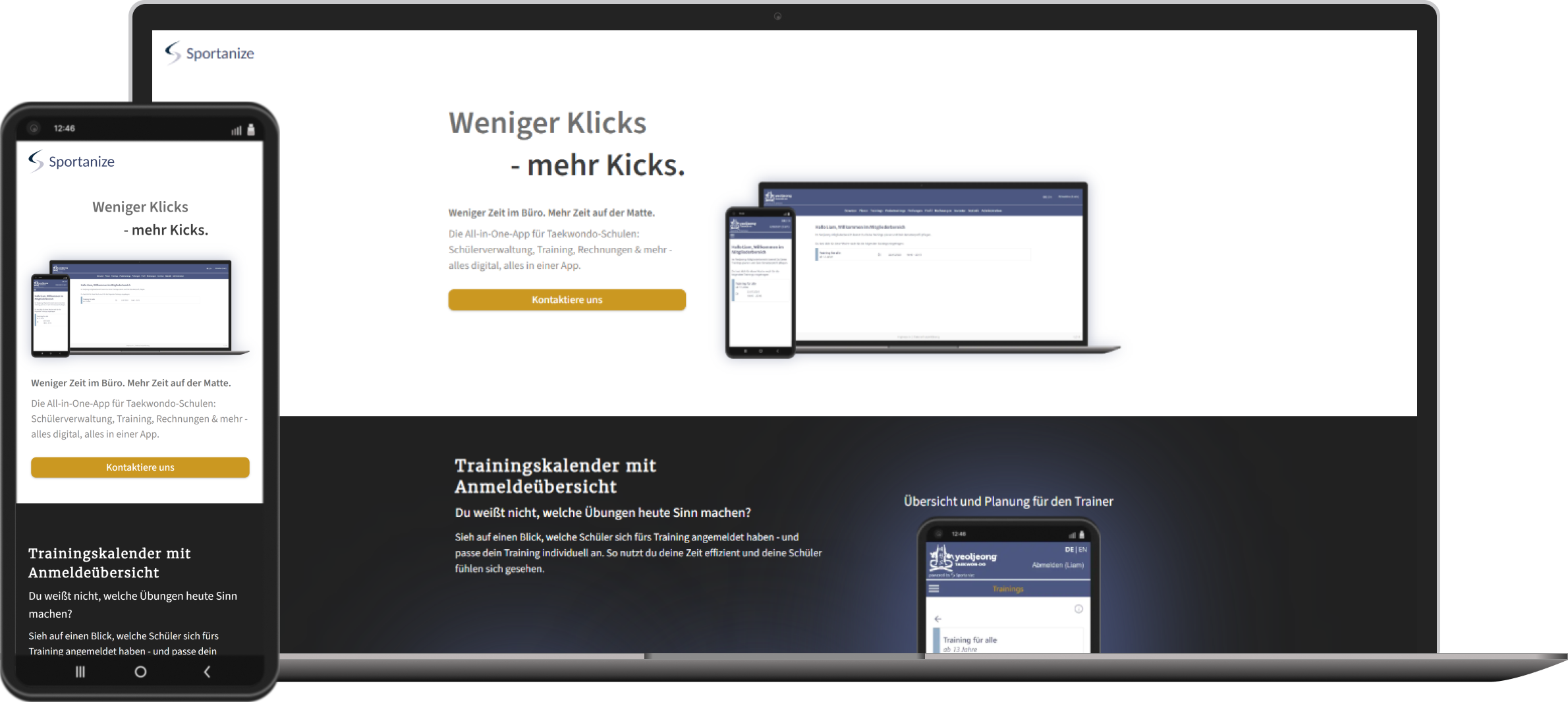 Média Sportive - Application de gestion tout-en-un pour les écoles Taekwondo 1