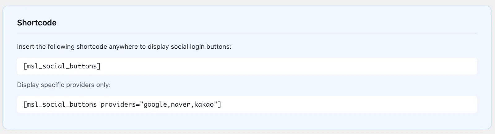 Minoworks Social Logins WordPress Plugin screenshot 3