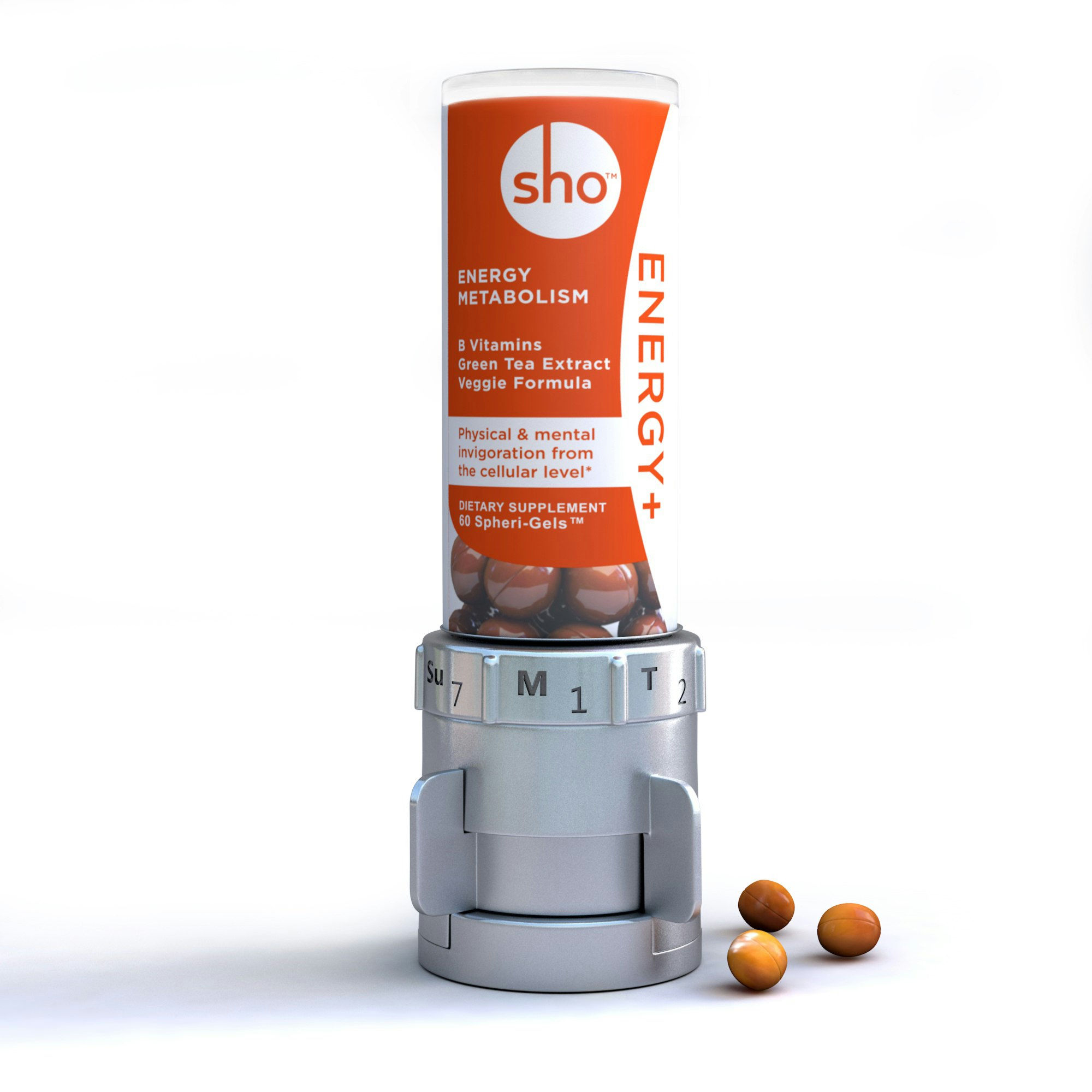 shoENERGY+ Vegetarian Spheri-Gels in a Portable Dispenser gallery image