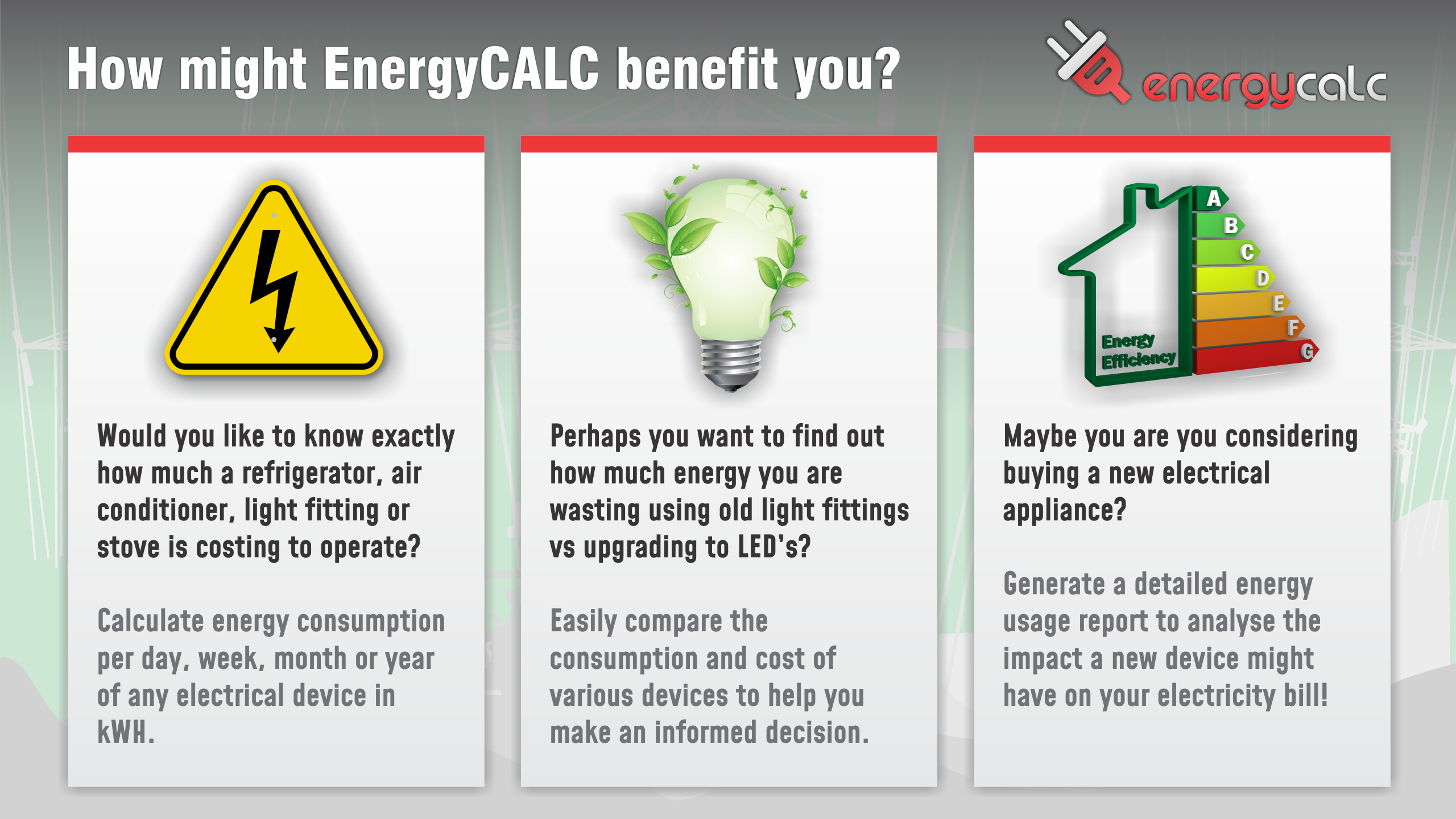 EnergyCALC - Energy usage calculator gallery image