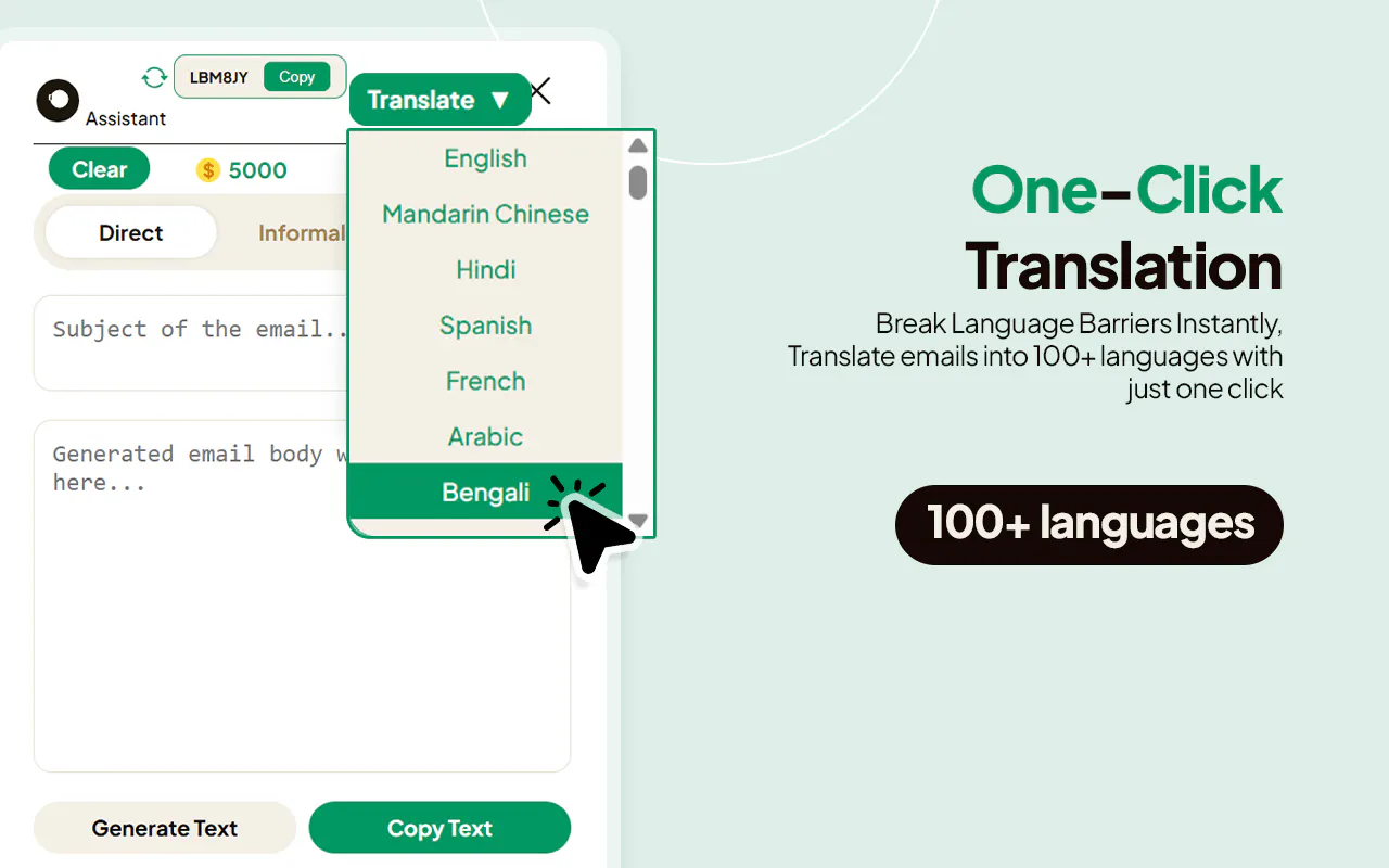 LngBrdg – AI Email & Translation Tool gallery image