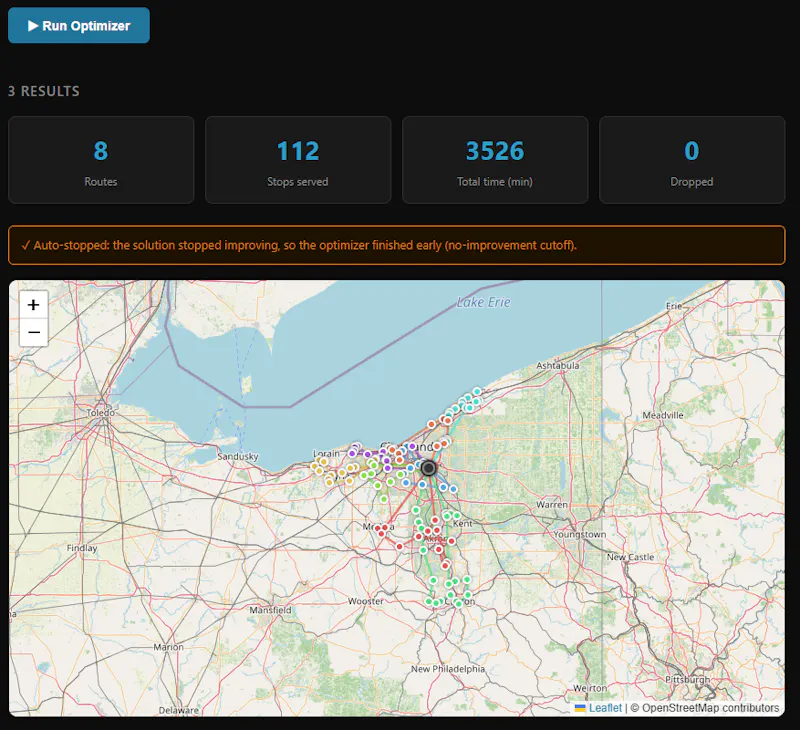 Free Fleet Routing Program screenshot 3