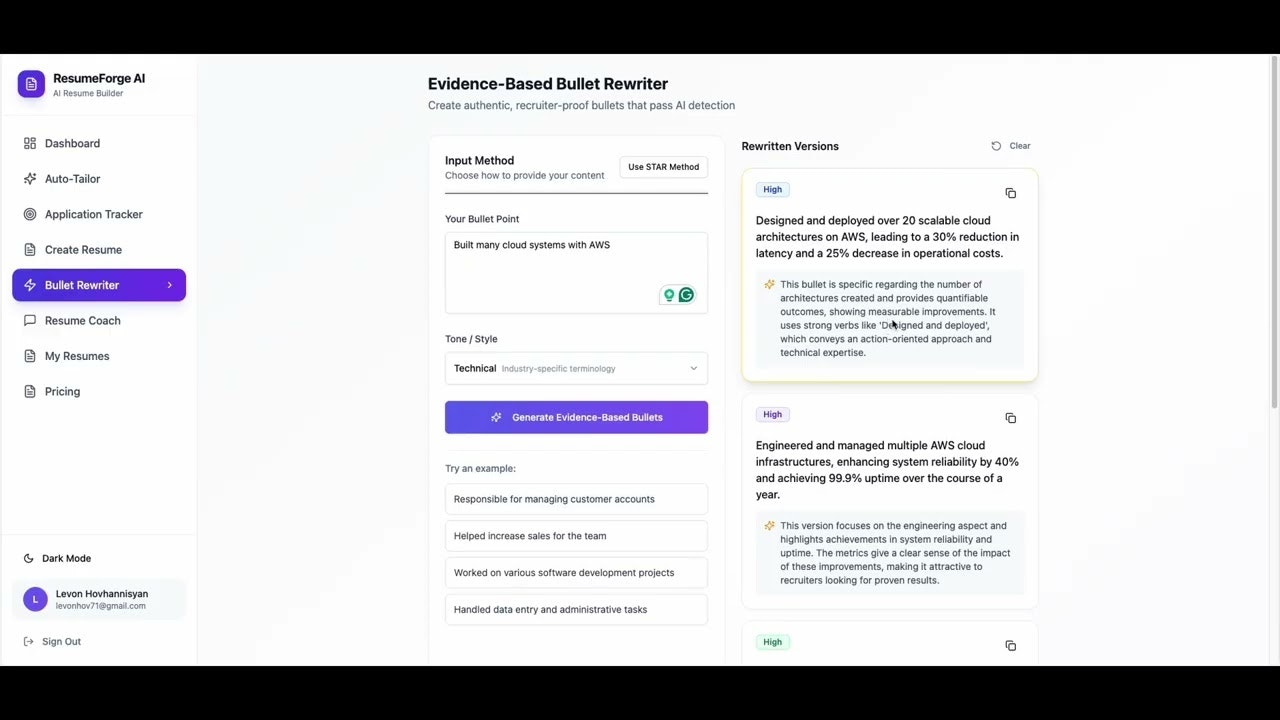 ResumeForge AI gallery image