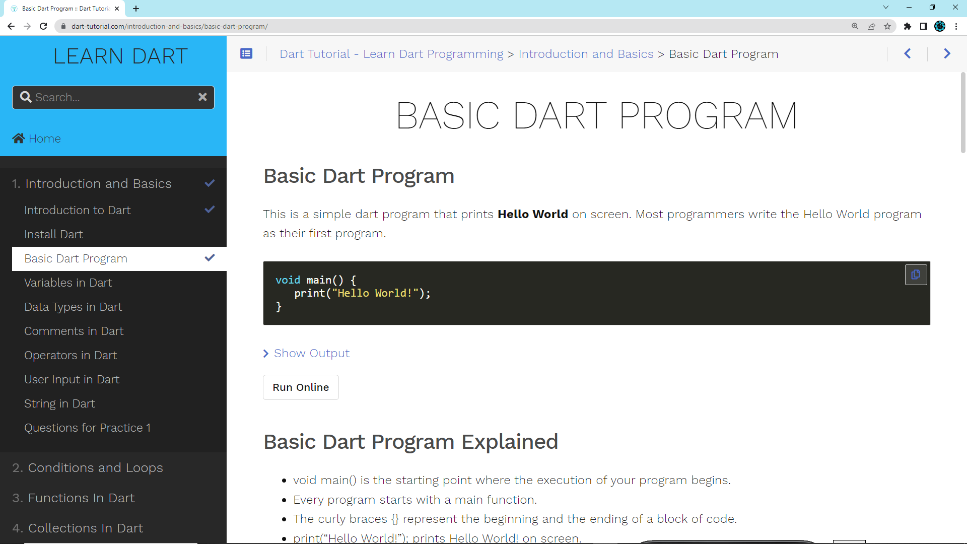 Tutorial - Aprenda la programación de dardos de cero a héroe media 3