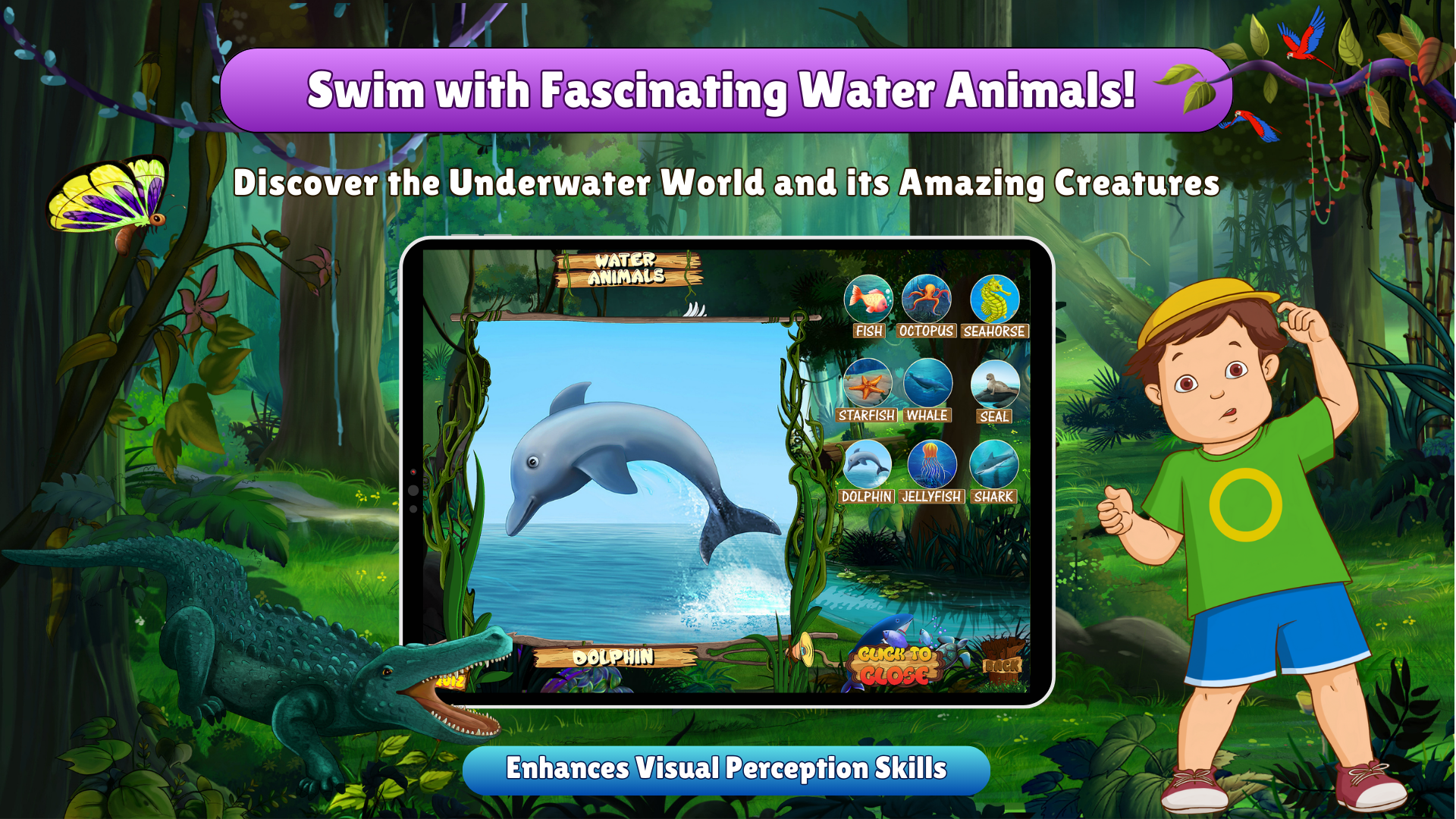 Média Mon monde de la jungle - Application d'auto-apprentissage animée interactive pour les enfants !!! 6