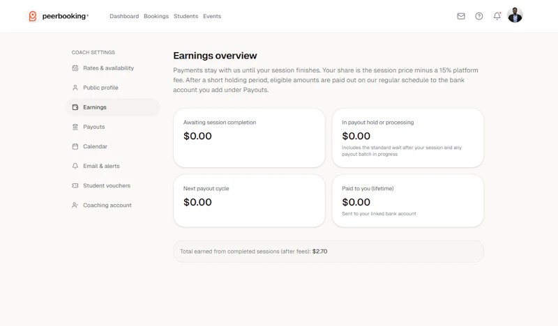 peerbooking screenshot 3