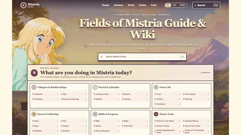 Mistria Guide screenshot 1 (video preview)