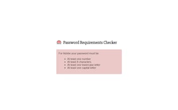 Password Requirements Checker gallery image