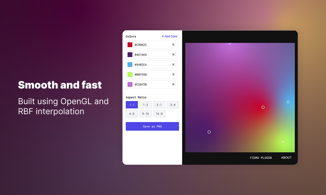 GradientForge: Website en Figma -plug -in media 4