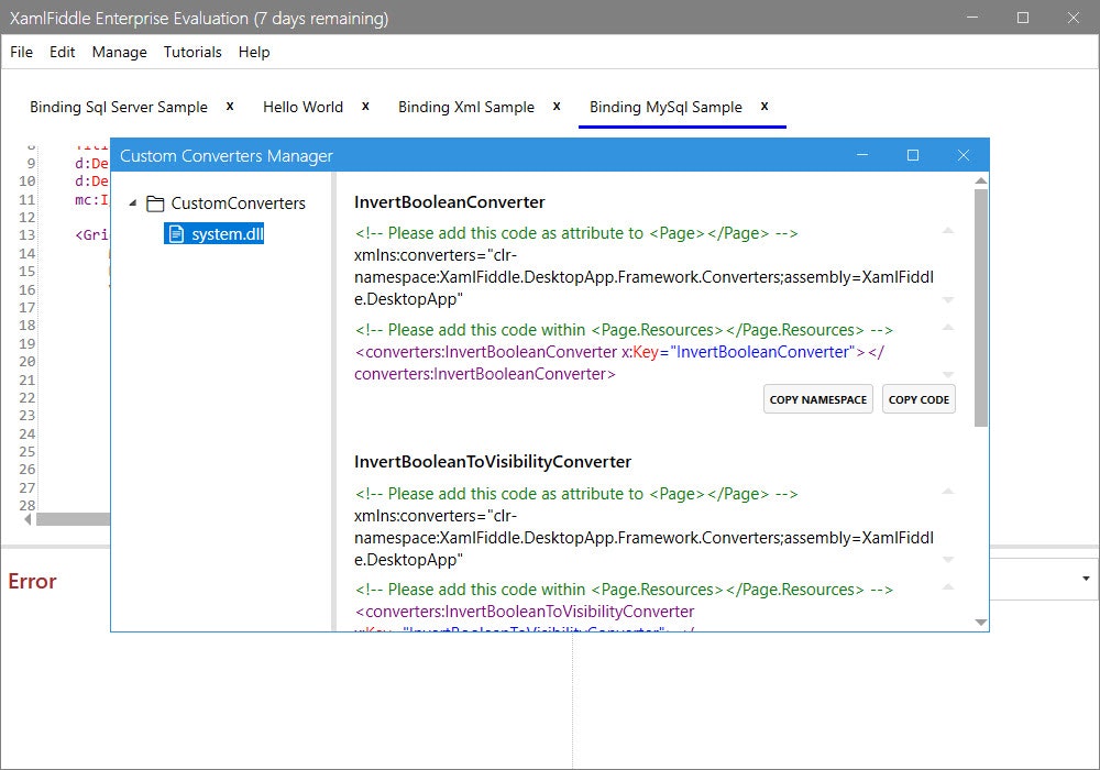 Kamlfiddle - Een krachtige maar lichte XAML -editor voor WPF. media 7
