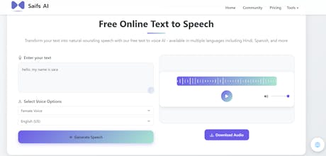 Free Text to Speech gallery image
