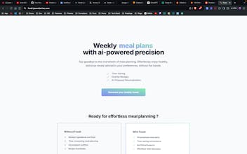Foodr - AI powered weekly meal plan gallery image