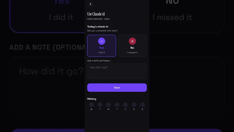 Pact: Share your goals screenshot 1 (video preview)