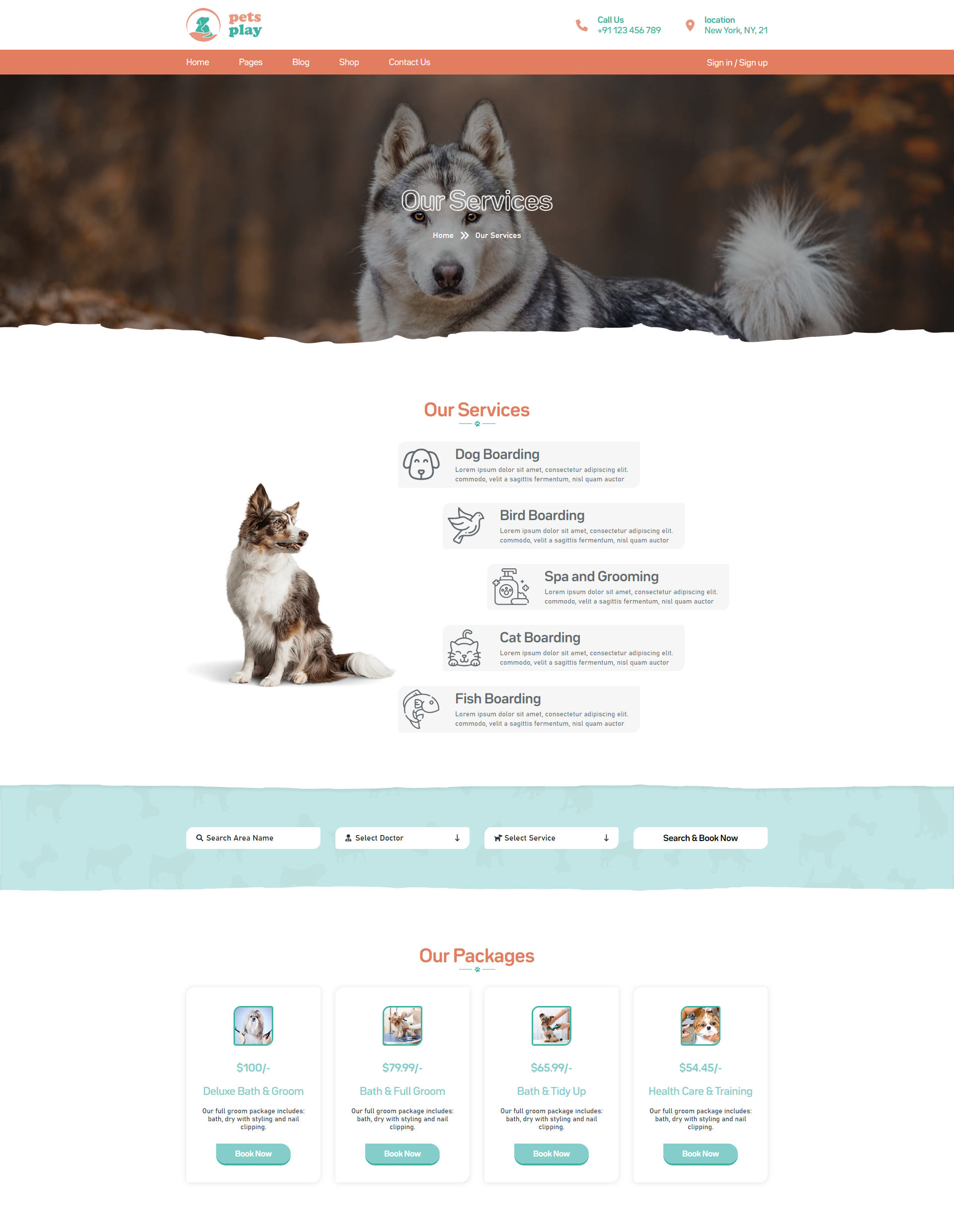 Pet Shop Website Template gallery image