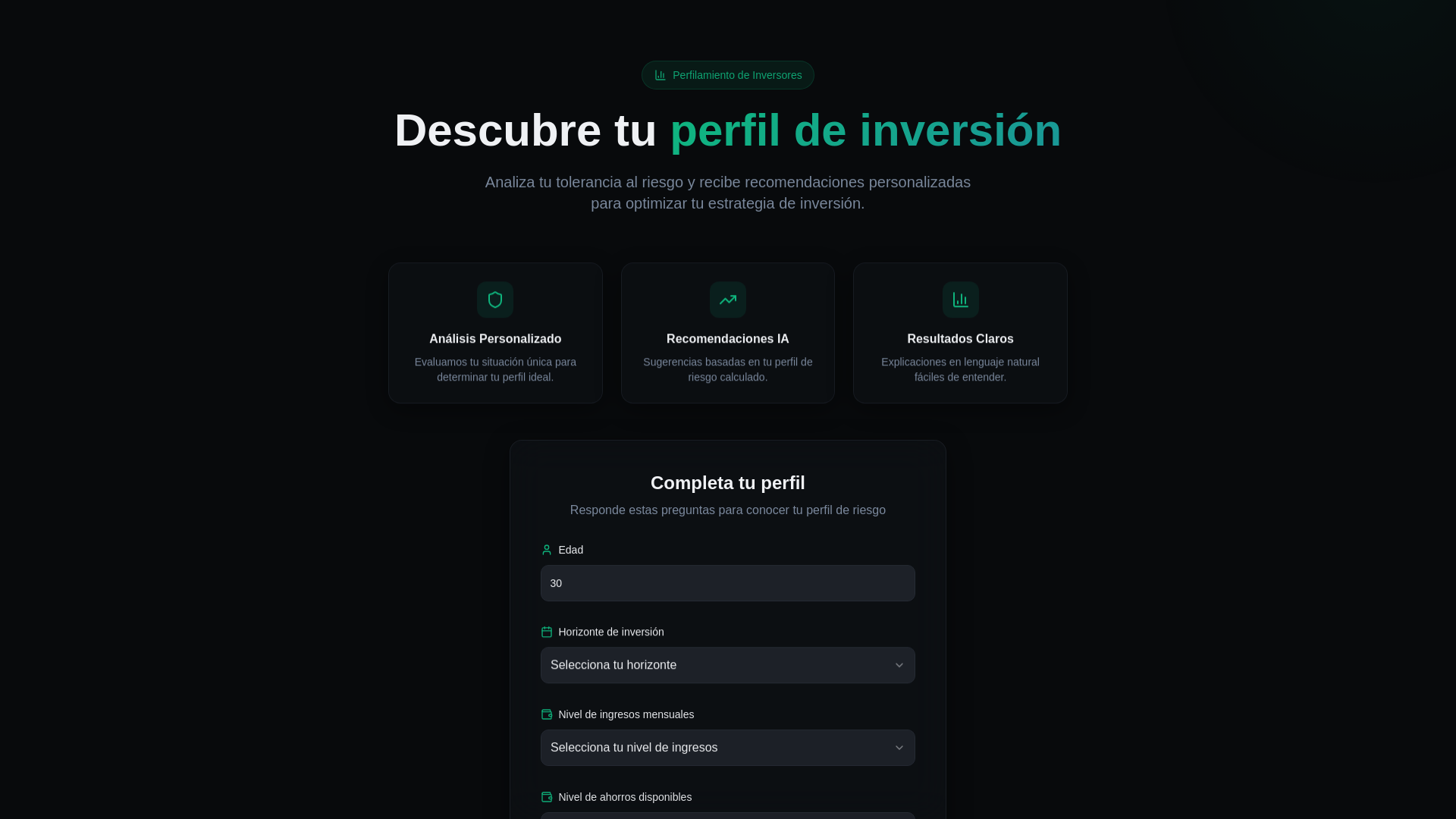 Personal Advisor - Main product screenshot demonstrating key features and user interface