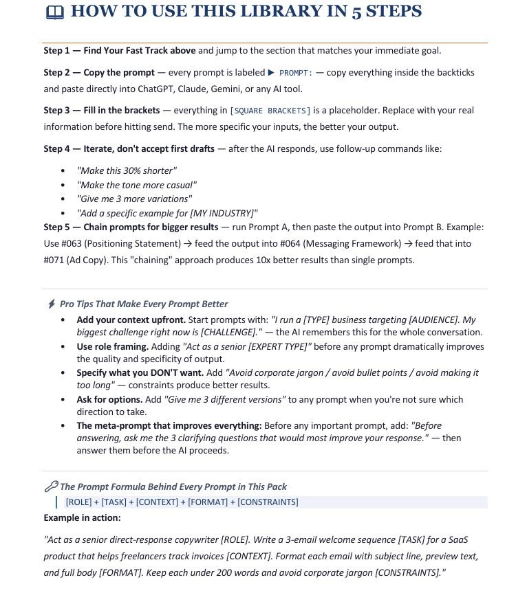 The Ultimate AI Prompt Library 2026  gallery image