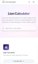 Lion Calculator gallery image