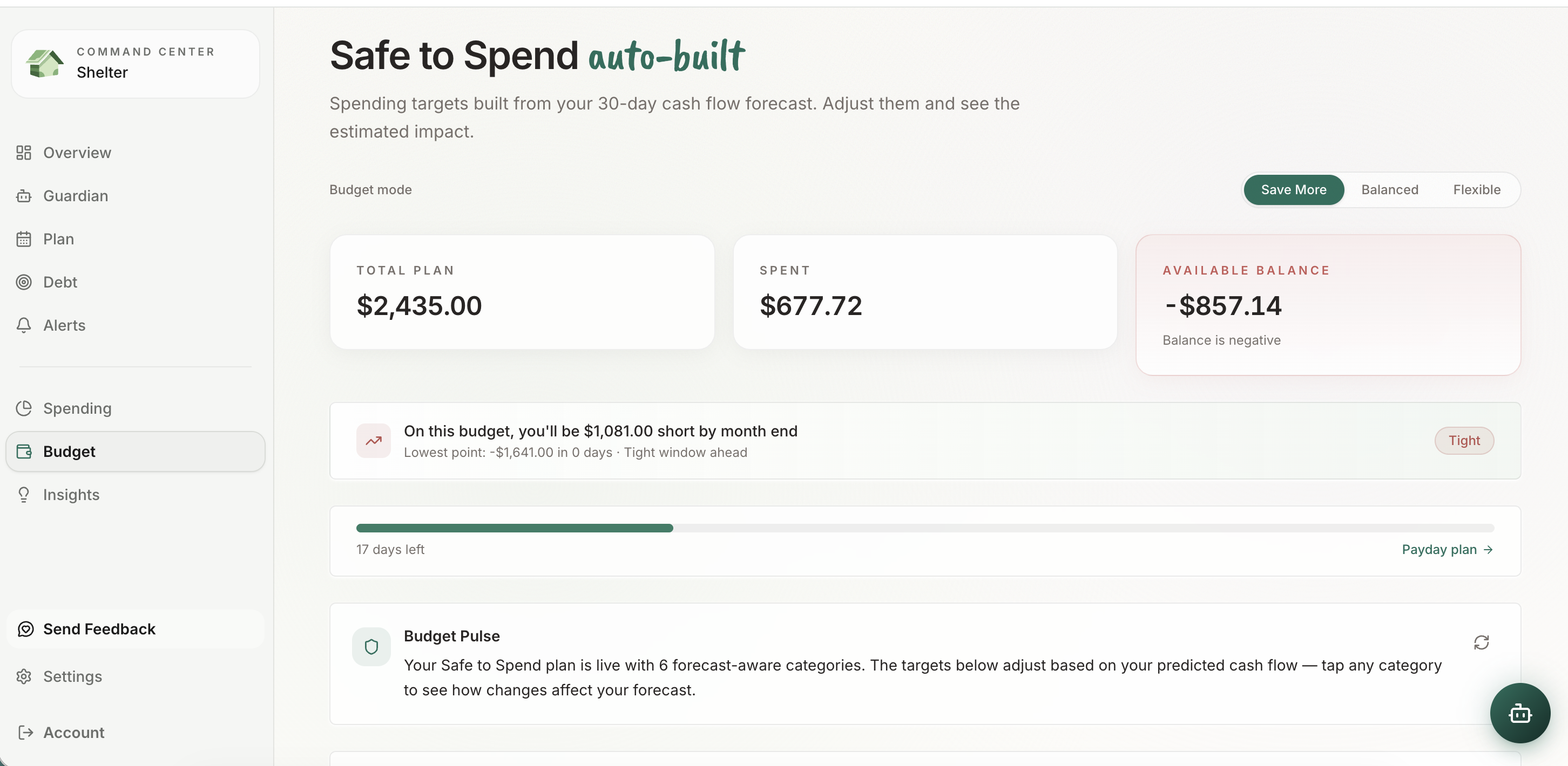 Shelter - Your AI Financial Guardian  gallery image