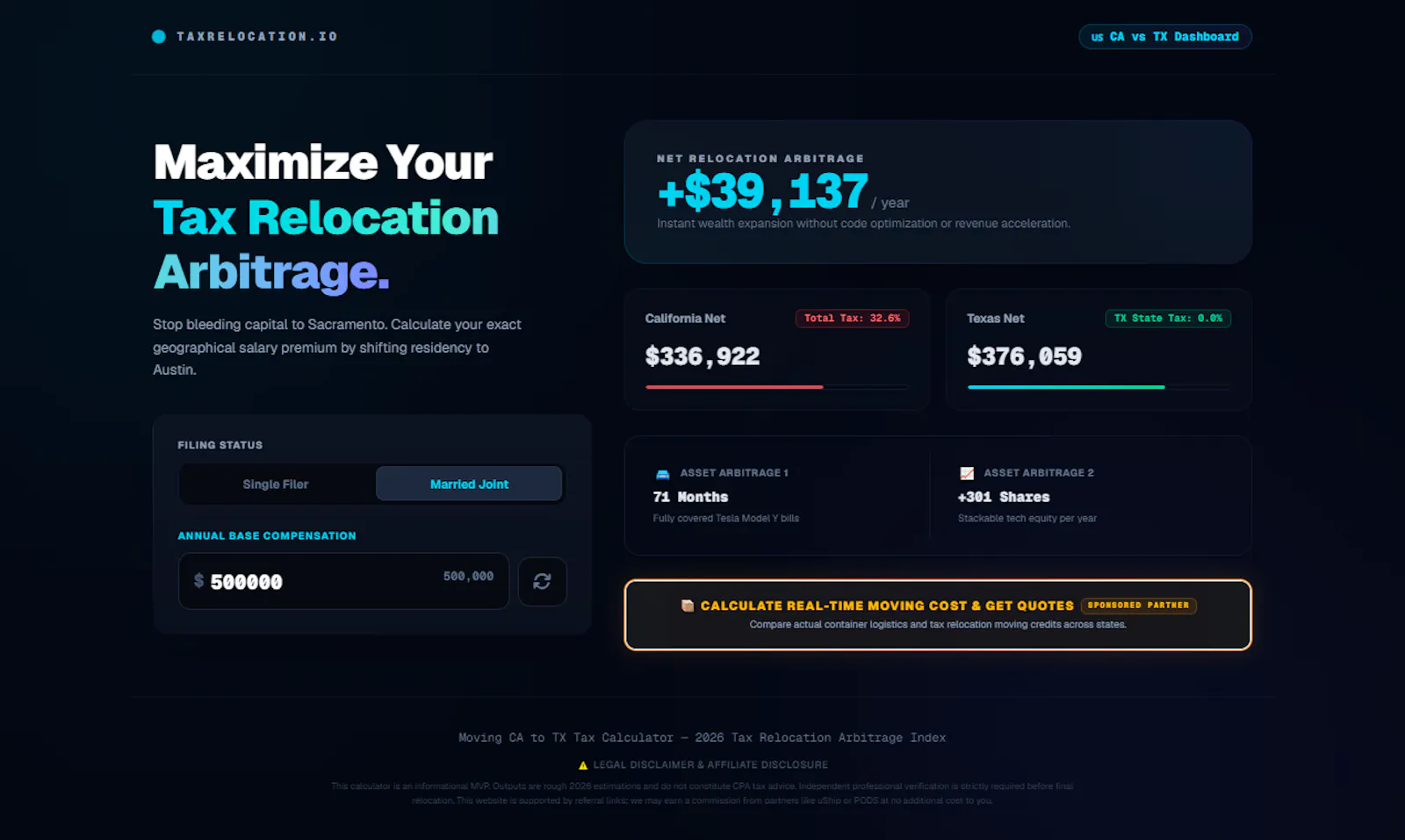 TaxRelocation screenshot 3