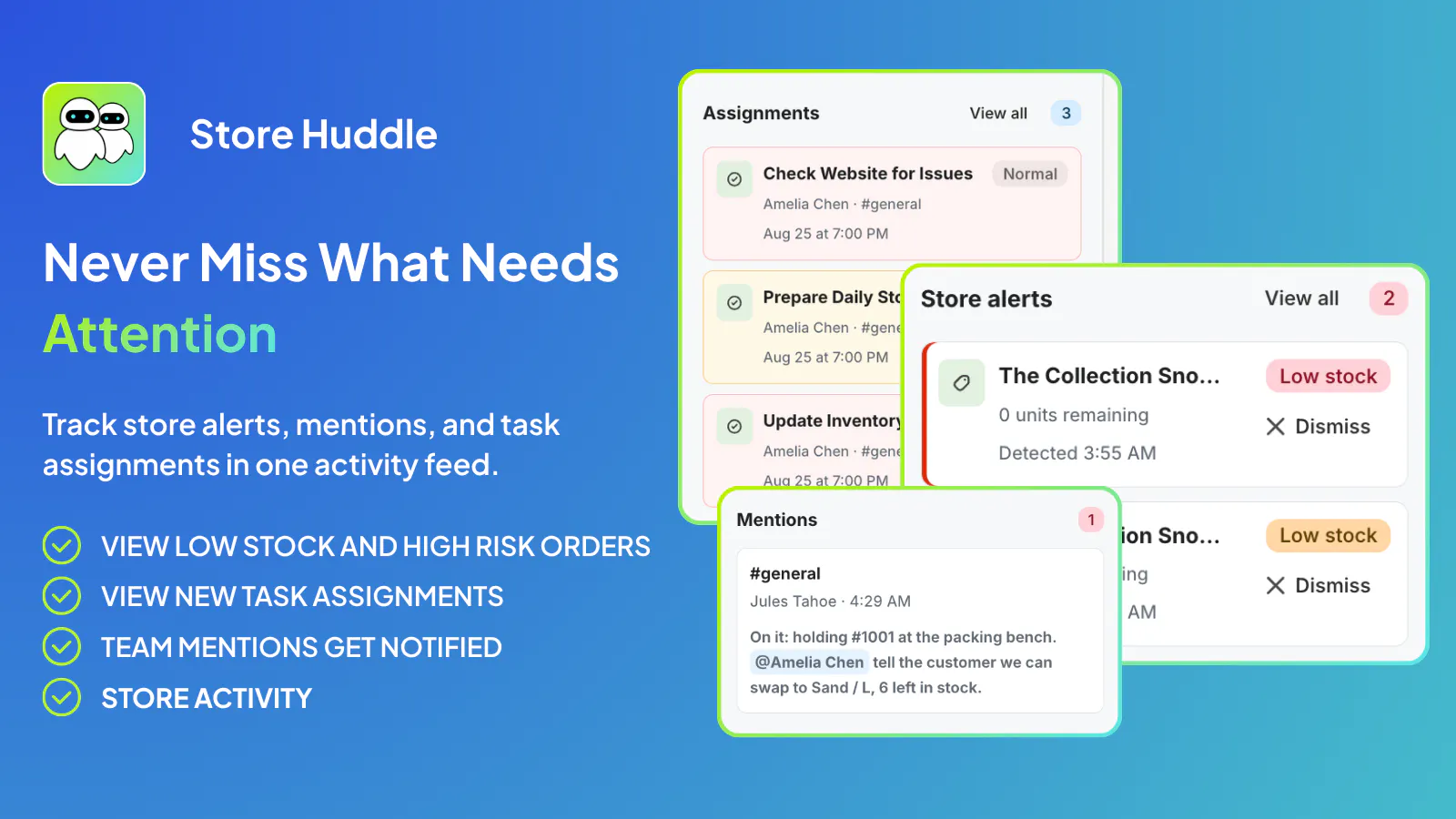 Store Huddle: Team Chat for Shopify gallery image