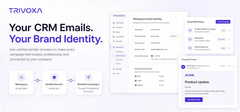 Trivoxa AI CRM screenshot 6