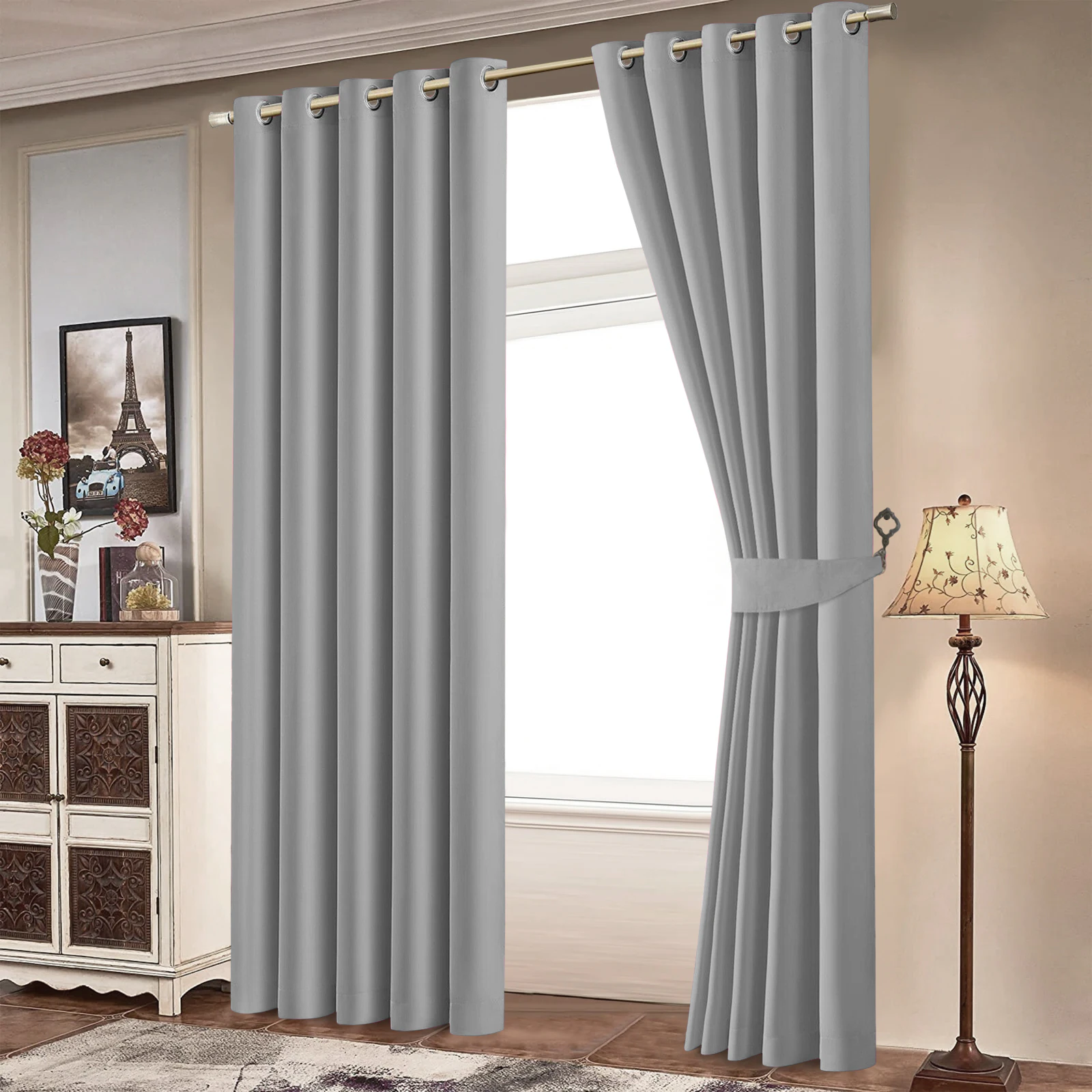 Blackout Eyelet Ready Made Curtains screenshot 12