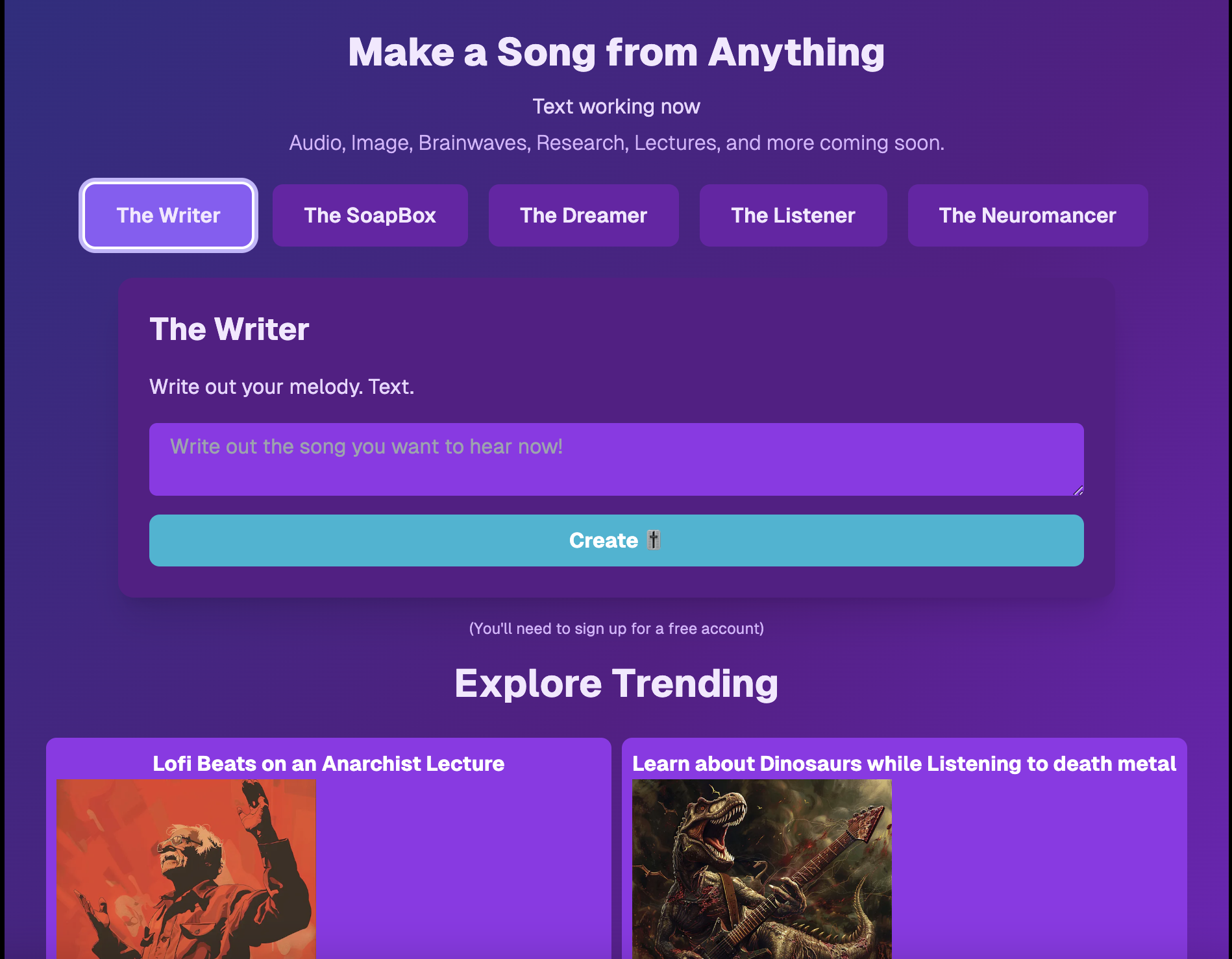 Mídia 2 de Synthtrails - faça uma música de qualquer coisa