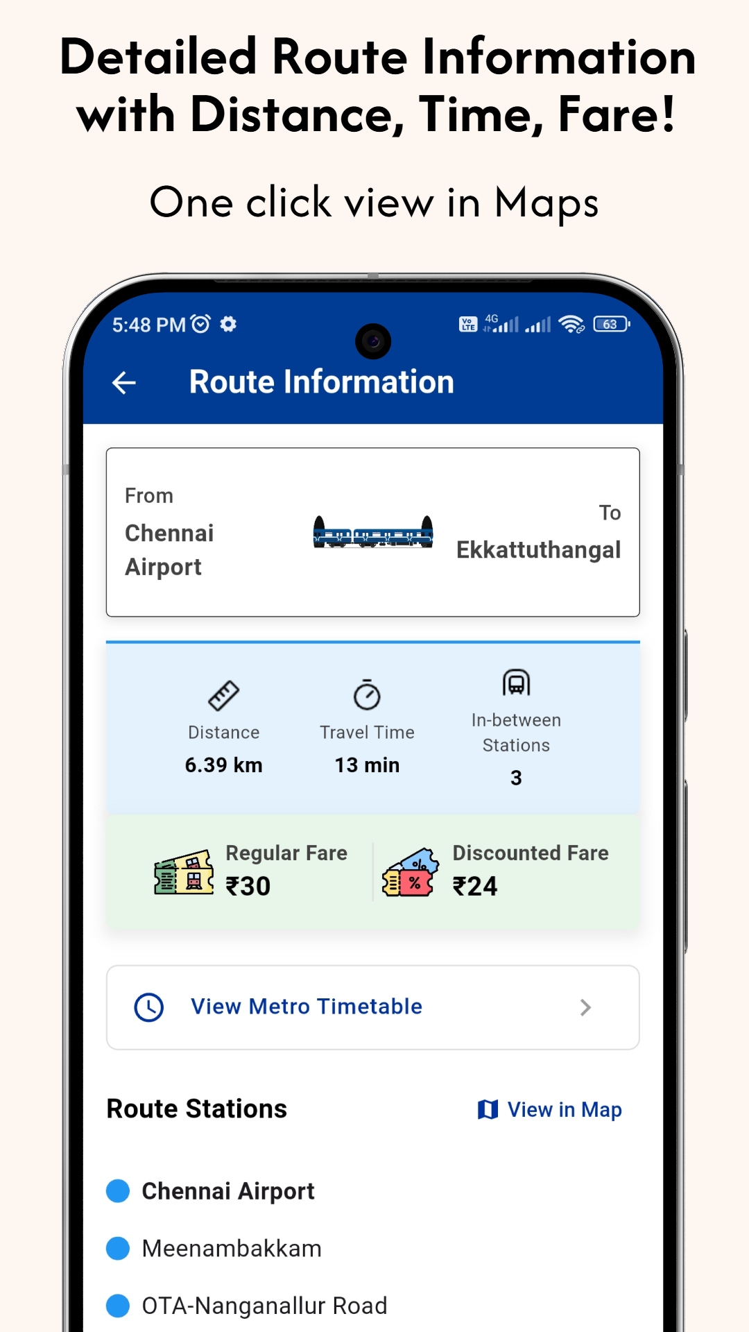 Chennai Metro Train -app - Plan en reis naadloos door de Chennai Metro media 4