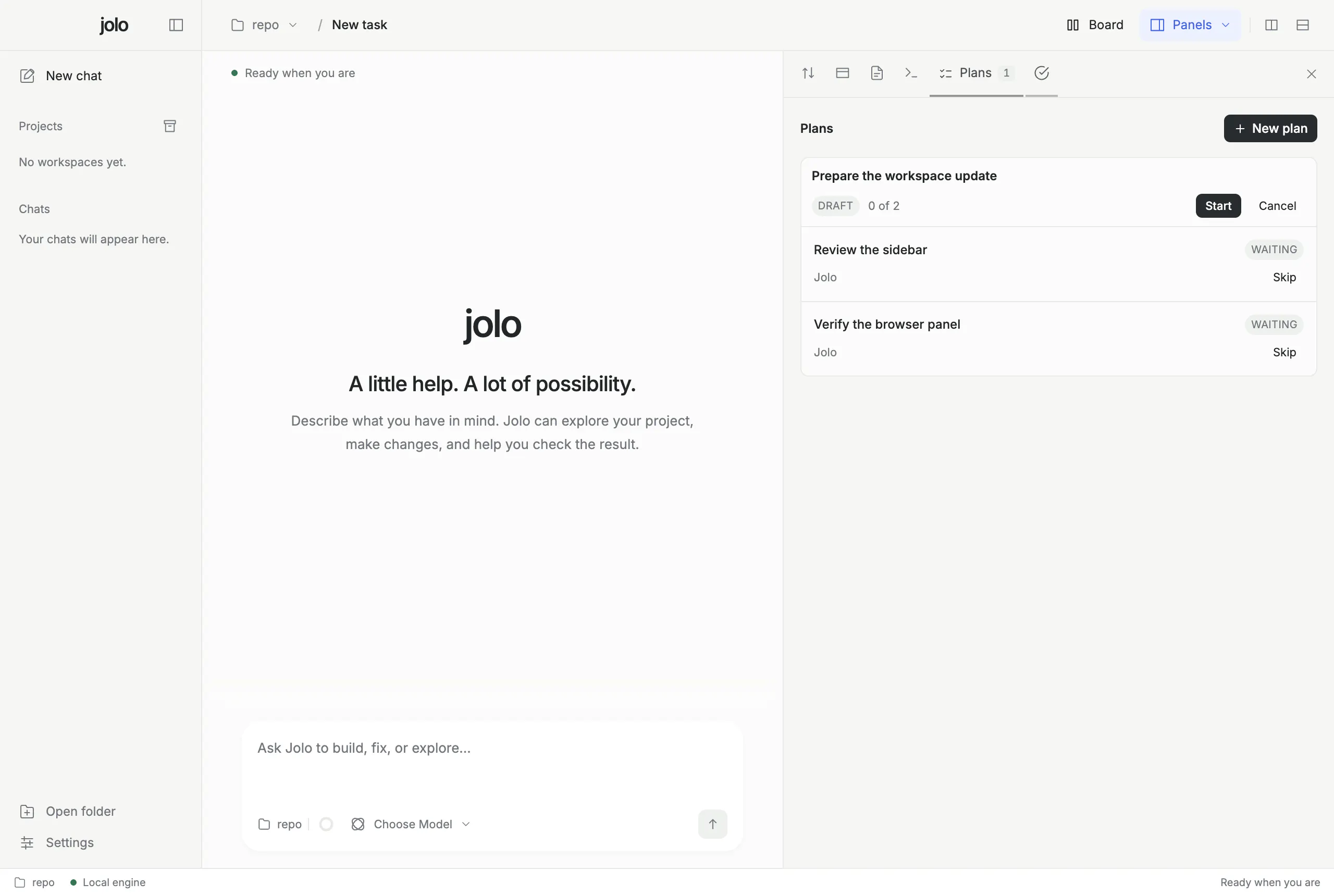 Jolo — Your agents. One workspace. gallery image