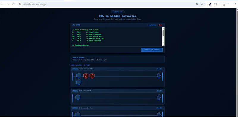 STL to Ladder Converter screenshot 3