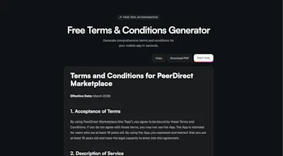RapidNative free tools gallery image
