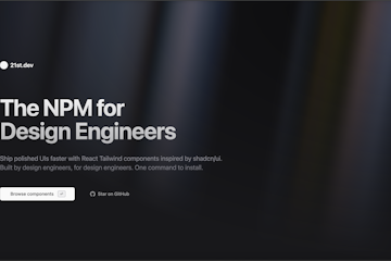 Screenshot of 21st.dev