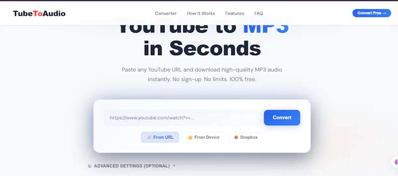 TubeToAudio screenshot 1